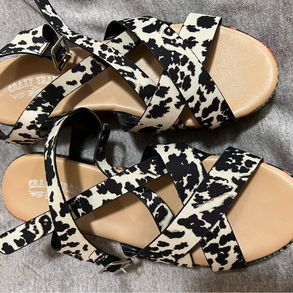 Cow & Serape wedges from Crazy Train - Picture 2 of 5